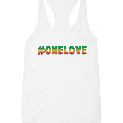 #ONELOVE Ladies Premium Racerback Tank