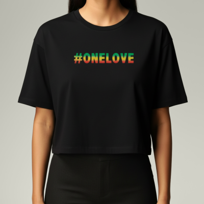 Ladies #ONELOVE Premium Crop Top
