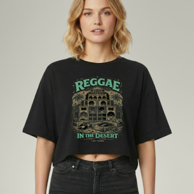 Ladies Reggae Speakers Premium Crop Top