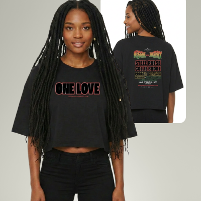 Ladies 2026 One Love Premium Crop Top